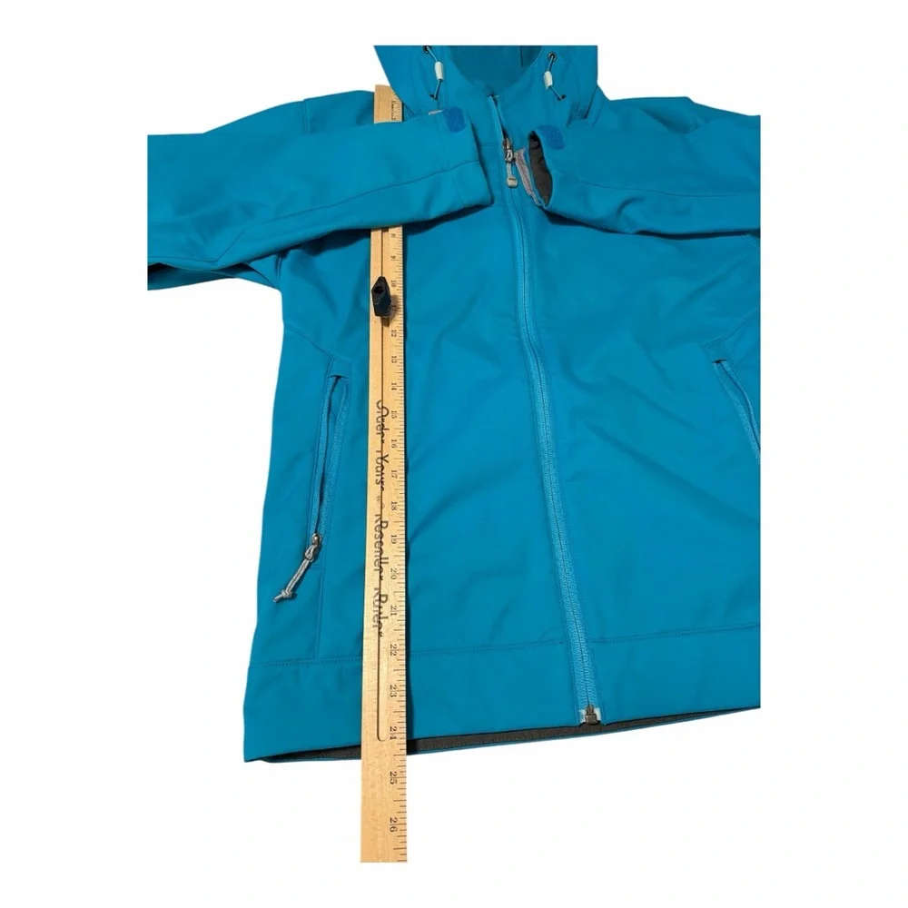 Outdoor Research Women’s Fleece Lined‎ Softshell Hooded Jacket Blue Size Medium